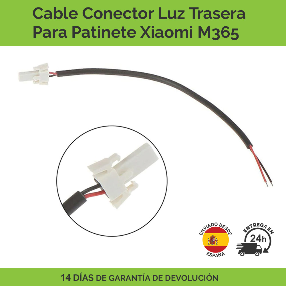 Cable Conector Luz Trasera Para Patinete Xiaomi M365