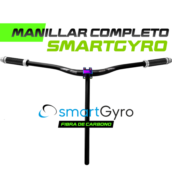 Manillar de carbono completo Smartgyro MTB para patinete eléctrico