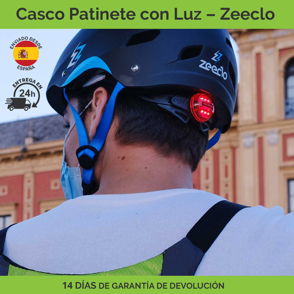 Casco Patinete con Luz - Zeeclo