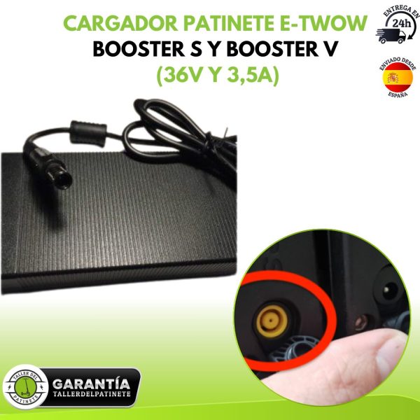 CARGADOR PATINETE E-TWOW BOOSTER S y BOOSTER V (36V y 3,5A)