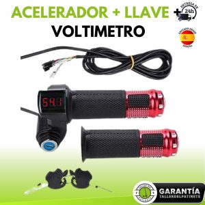 Acelerador + llave + voltimetro