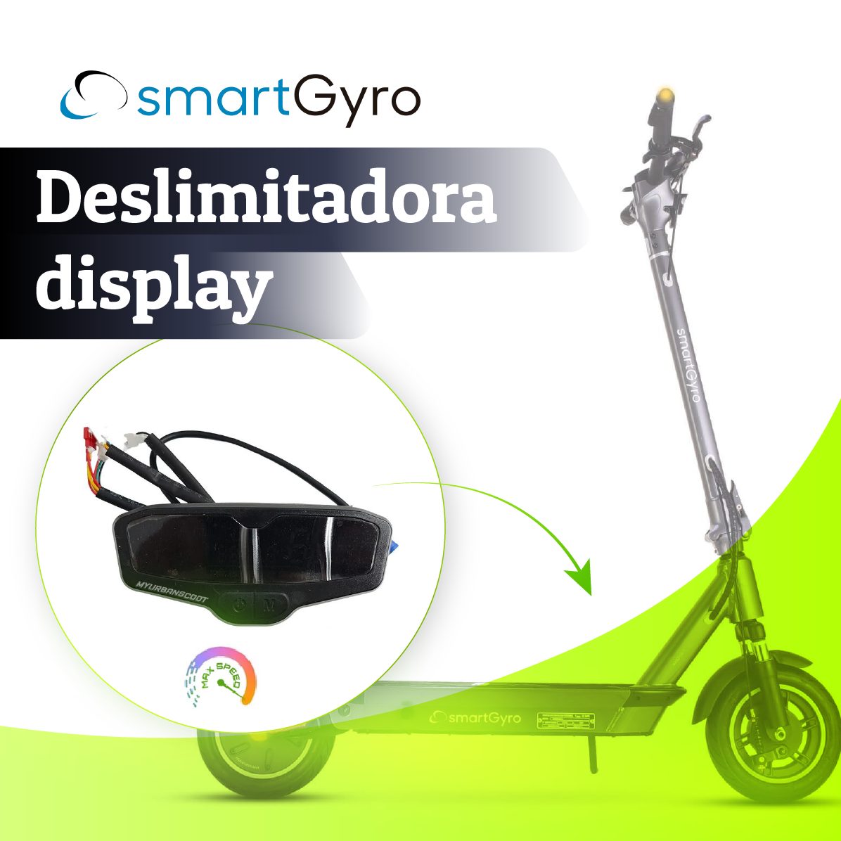 Display Deslimitar Trucar SmartGyro K2 Y K2 PRO Homologado