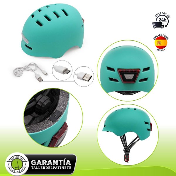 CASCO CON LUZ LED