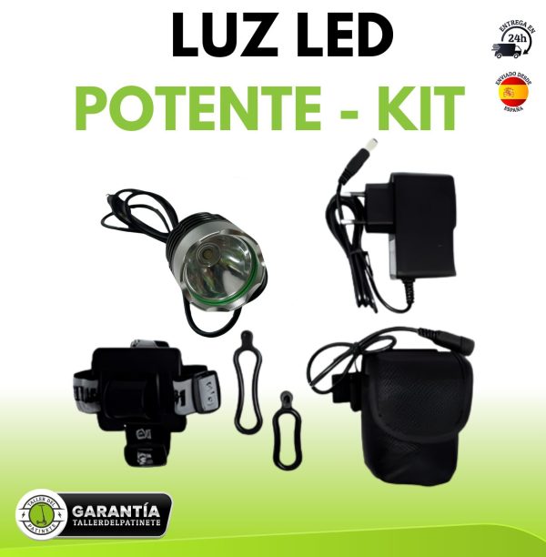 luz led potente - kit