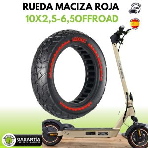 RUEDA MACIZA ROJA 10X2,5-6,5OFFroad