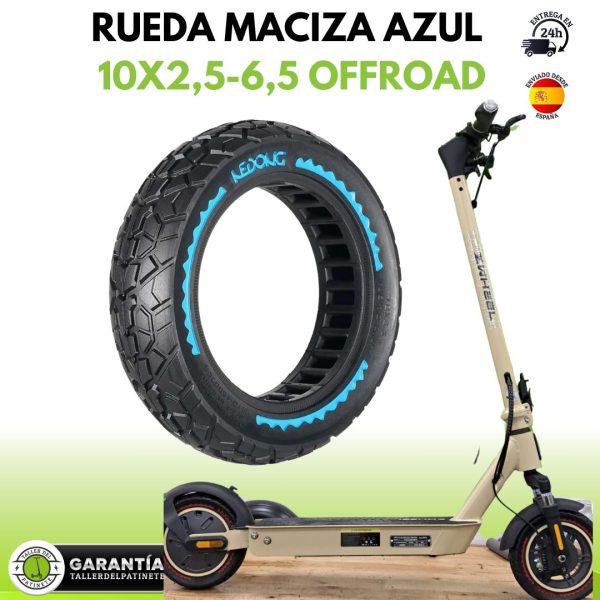 RUEDA MACIZA ZWHEEL ZFOX MAX Azul 10 X 2,5 - 6,5 OFFroad