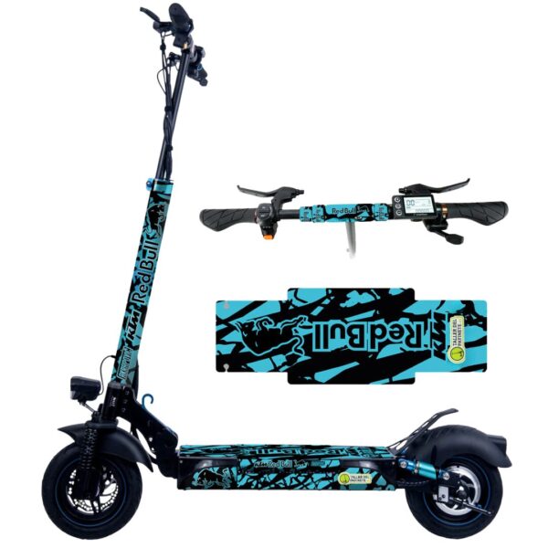 VINILO REDBULL smartgyro azul turqueza con lija