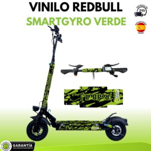 VINILO REDBULL smartgyro verde con lija