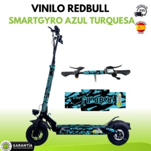 VINILO REDBULL smartgyro azul turquesa