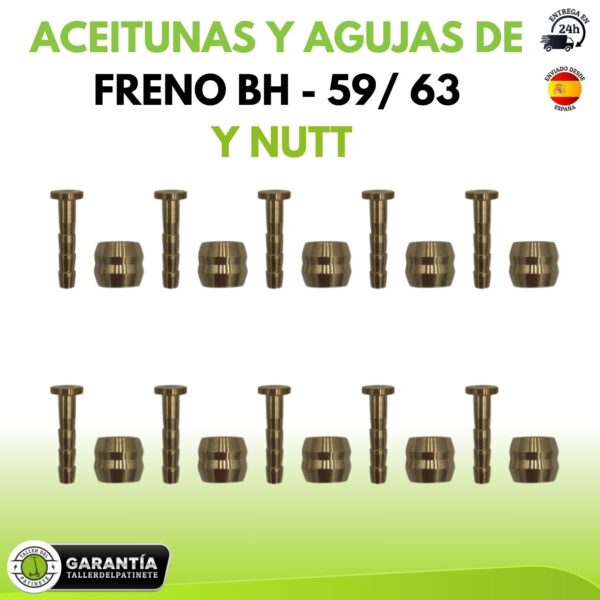 Aceitunas y Agujas de Freno Shimano BH59/63 Y NUTT