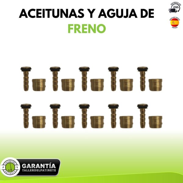 Aceitunas y agujas de freno