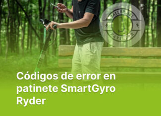 Códigos de error en patinete SmartGyro Ryder