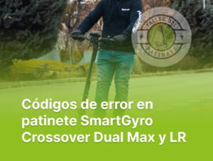 Códigos de error en patinete SmartGyro Crossover Dual Max