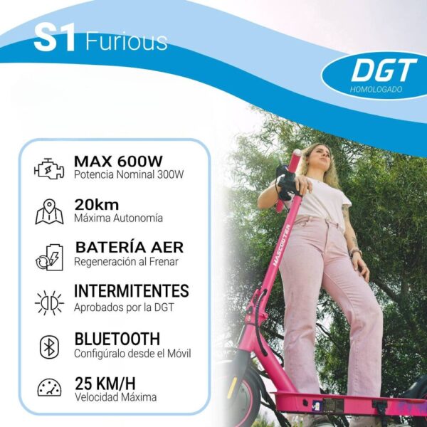 Mascooter s1 furius rosa