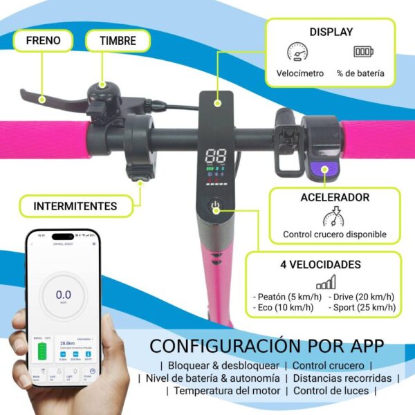 Mascooter s1 furius rosa