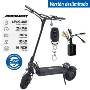 Patinete Adasmart XE 800W EVE (Deslimitado con mando)