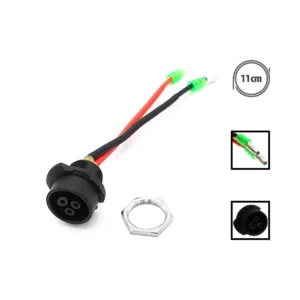 Puerto de carga LP16 compatible con patinetes eléctricos Dualtron, conector de alta calidad para carga segura