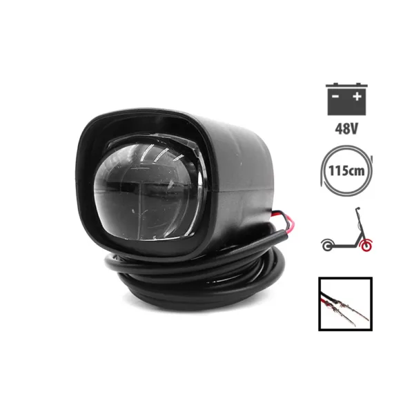 Faro delantero LED original para patinete eléctrico Dualtron Togo 48V