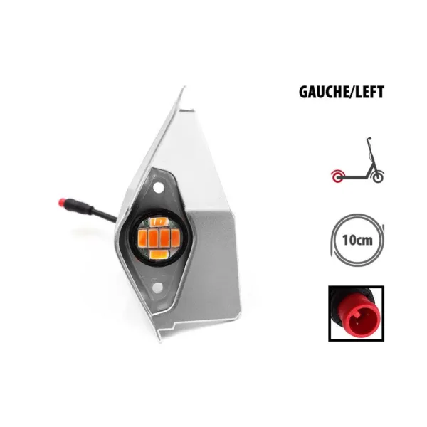 Plástico trasero izquierdo con LED para patinete eléctrico Dualtron Togo