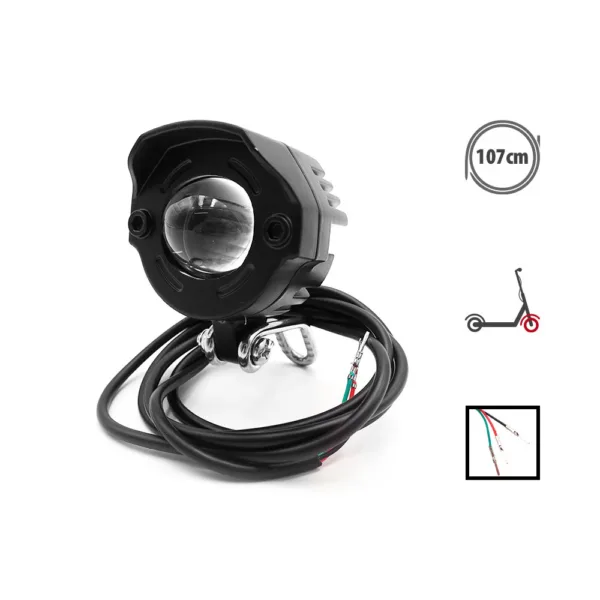Faro LED delantero con claxon para patinete eléctrico Dualtron Forever