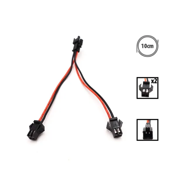 Cable conector en Y JST 2 pines para patinete eléctrico con display EY4