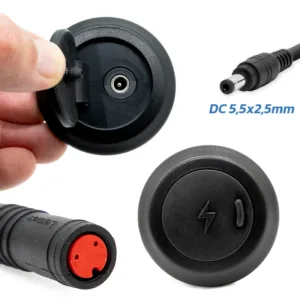 Puerto de carga compatible con patinete eléctrico HIKERBOY FOXTROT PLUS, conector resistente para carga segura