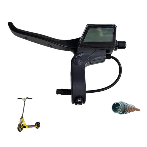 Palanca de freno izquierda con pantalla display para patinete eléctrico Ecoxtrem Bison