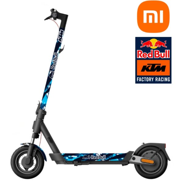 Vinilo azul KTM x RedBull para patinete eléctrico Xiaomi 5
