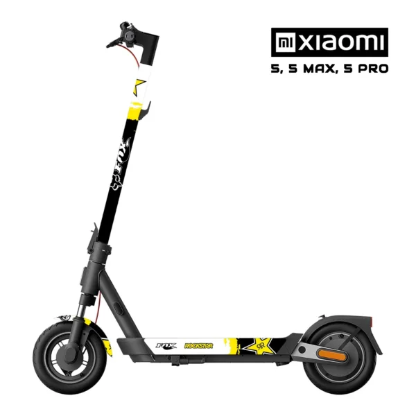 Vinilo Fox Rockstar para patinete Xiaomi 5 / 5 PRO / 5 MAX / 4 PRO 2 GEN – estilo offroad y protección