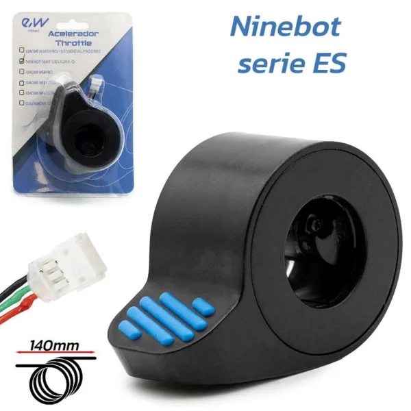 Acelerador azul para patinetes Ninebot serie ES