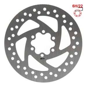 Disco de freno 145 mm 6H plata para patinete eléctrico