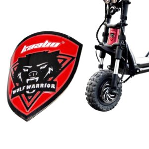 Emblema 5x7cm para mástil de patinete eléctrico Kaabo Wolf Warrior 11