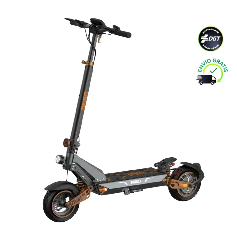 Patinete Eléctrico Zwheel ZWolf Plus homologado DGT con frenos hidráulicos (2) Patinete Eléctrico Zwheel ZWolf Plus homologado DGT con frenos hidráulicos