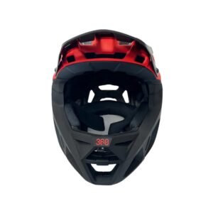 Casco INTEGRA Sport rojo y negro con mentonera fija, ventilación avanzada y cierre magnético